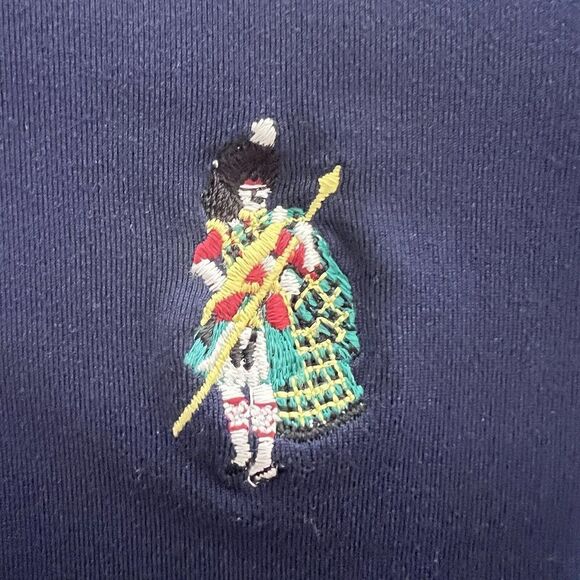 Polo Ralph Lauren Golf Jacket Mens Large Navy Blue Scottish Scots Guard Logo - Picture 3 of 12